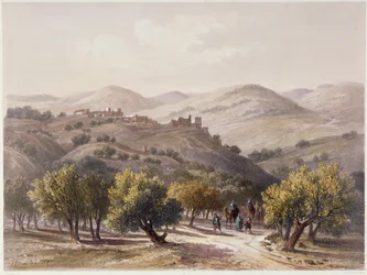 Samaria, grabado por Jean Jacottet (1806-c.1843)